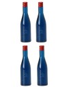 Set 4 bottiglie blu cm 3,6 h Mondo Presepi