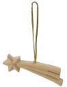 Stella cometa in legno da appendere cm 8x0,7x2 h legno, cometa