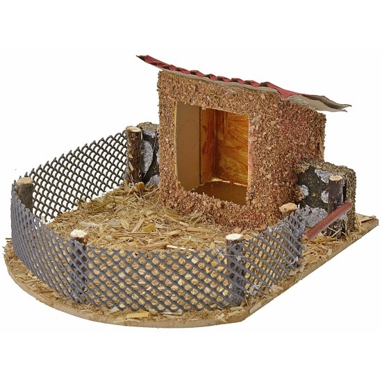 Recinto para animales cm 11x14x6,5 h altura, animales, estatuas