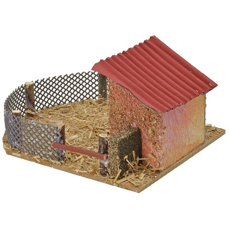 Recinto per animali cm 11x14x6,5 h altezza, animali, statue