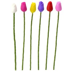 Set di 6 tulipani in vari colori 6 cm 2