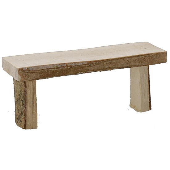 Banco de madera de 6,3x2x2,5 cm h artículos para belén, accesorios.
