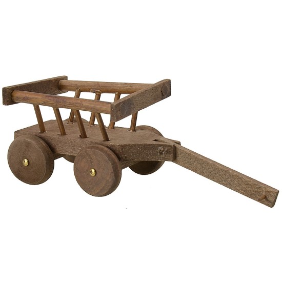 Carretto in legno 11,5x4,5x4 h