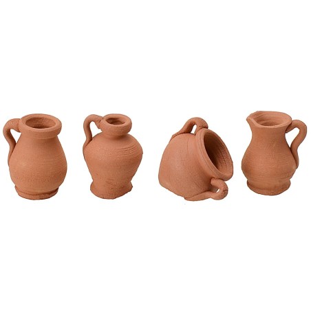 Set 10 anfore assortite cm 2,1-2,4 h assortite, altezza