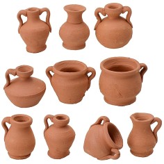 Conjunto de 10 ánforas surtidas de 2,1-2,4 cm de altura surtida, altura 2