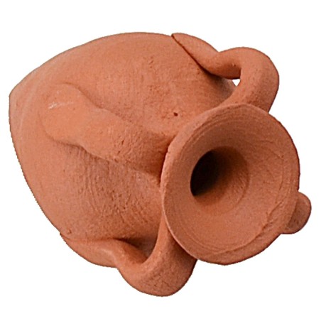 Terracotta amphora with handles cm 4.7 h terracotta, handles