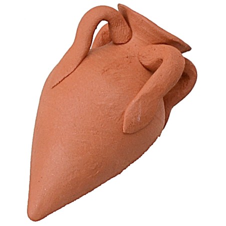 Anfora in terracotta con manici cm 4,7 h terracotta, manici