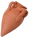 Amphora in terracotta with handles cm 4.7 h