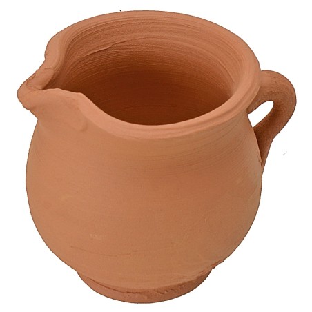 Terracotta jug h 5 cm, terracotta, statue, jug