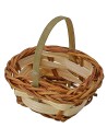 Cesta bicolor de mimbre cm 5x4x5 h
