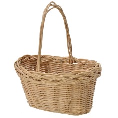 Cesta con asa de mimbre de 7,5x6x8,8 cm de altura, asa. 2