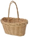 Cesta con asa de mimbre cm 7,5x6x8,8 h