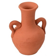Anfora in terracotta con manici cm 6,3 h terracotta, altezza