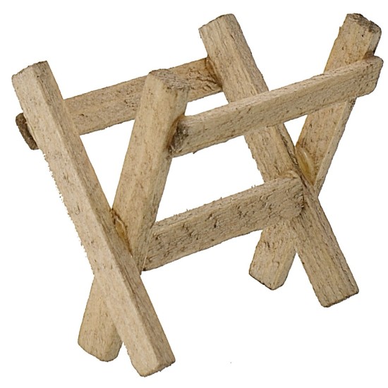 Pesebre de madera de 5x3x4 cm de alto, madera, estatuas, pesebre