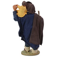 Uomo con bambino in spalla 15 cm 2