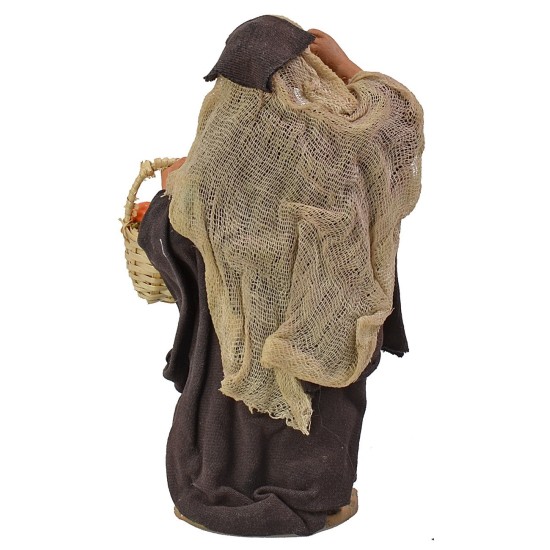 Venditrice di arance 15 cm altezza, terracotta, arance