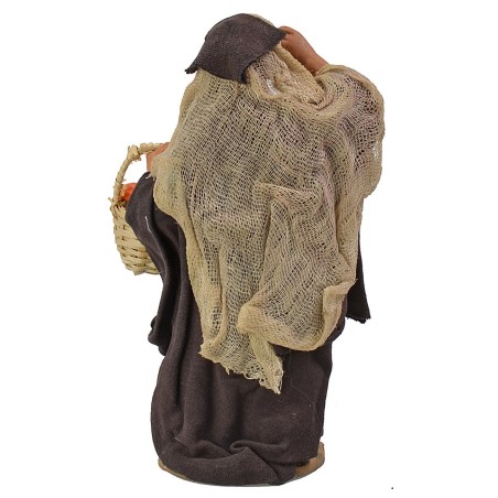 Venditrice di arance 15 cm altezza, terracotta, arance