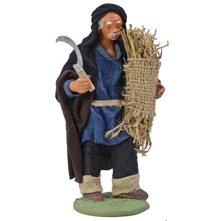 Uomo con falce e fascina 15 cm Mondo Presepi