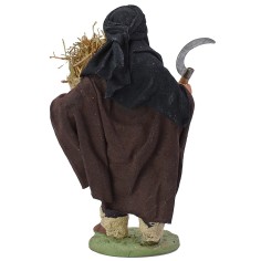 Uomo con falce e fascina 15 cm Mondo Presepi 2