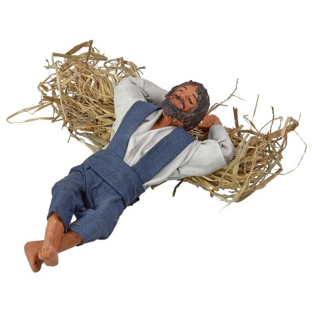 Dormiente su paglia serie 15 cm Mondo Presepi