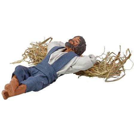 Dormiente su paglia serie 15 cm Mondo Presepi