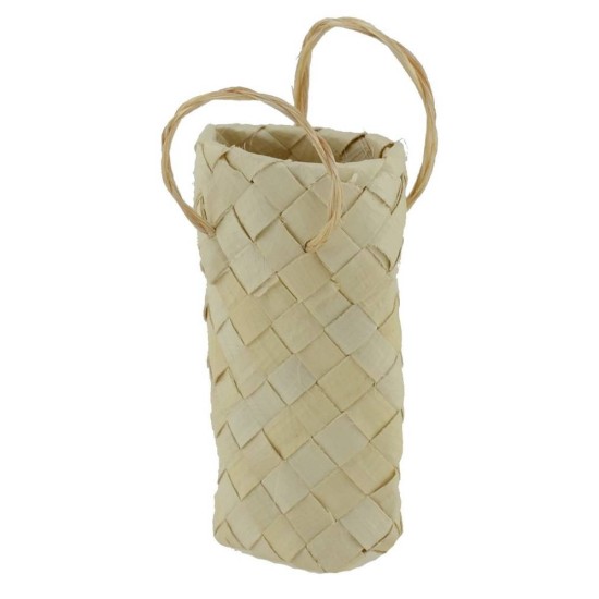 Bolsa de mimbre de 3,2x4,2 cm h. Mundo Pesebres