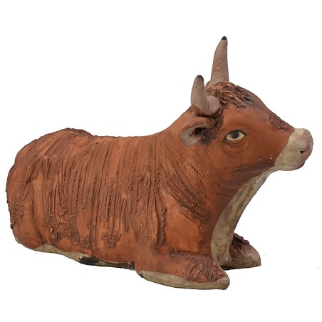 Bue seduto per statue 15 cm