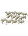 copy of Set of 4 sheep for statues 4 cm