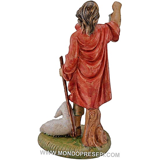 Pastore con lanterna 30 cm Lux Euromarchi Mondo Presepi