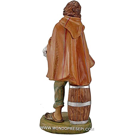 Pastore con pecora tra le braccia 30 cm Lux Euromarchi Mondo