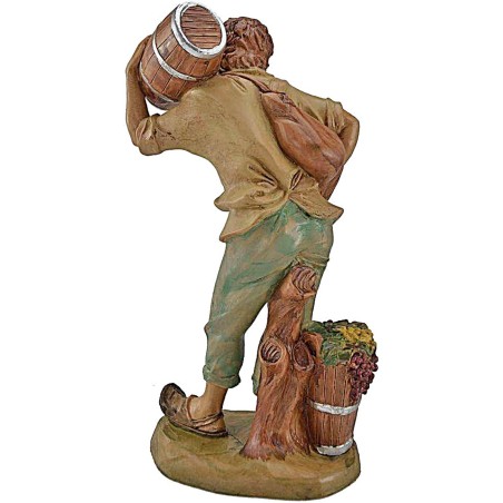 Pastore con botte a spalle 30 cm Lux Euromarchi Mondo Presepi