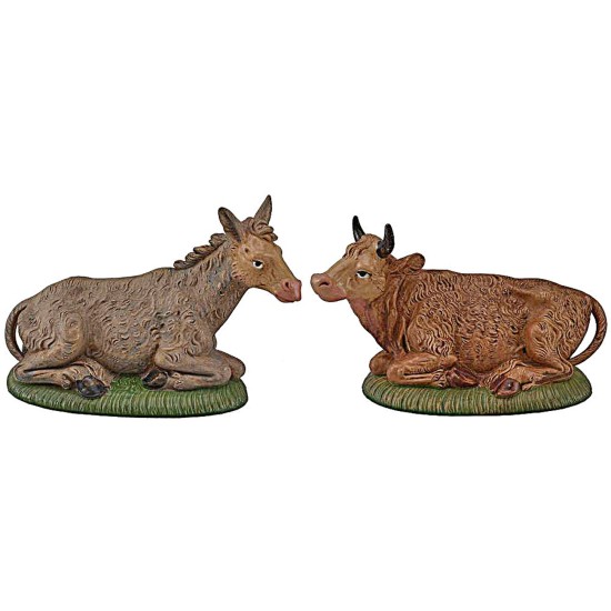 Set the ox and ass Lux for the nativity cm 30 Euro