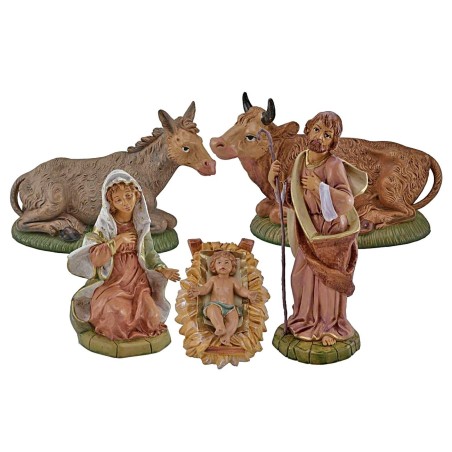 Natività Lux cm 30 set 5 soggetti Euromarchi Mondo Presepi