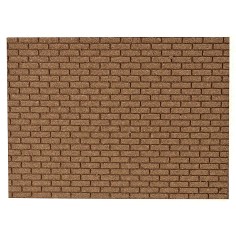 Panel de corcho con ladrillos grandes de 33x25x1 cm