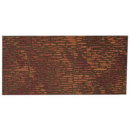 Colored cork panel cm 33X16,5x1 with irregular bricks