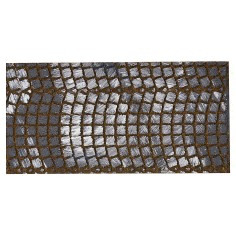 Panel de corcho coloreado con forma de adoquines de 25x12x1 cm.