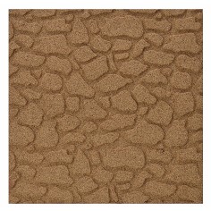 Panel de corcho con piedras grandes de 24,5x24,5x1 cm.