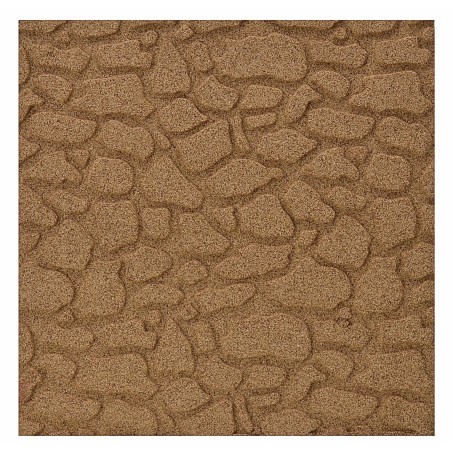Panel de corcho con piedras grandes de 24,5x24,5x1 cm.