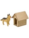 Cuccia in legno per cani cm 5,1x5,3x5,6 h
