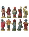 Set 10 statue 5 cm in resina Mondo Presepi