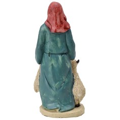 Pastore con pecore in resina cm 20 Mondo Presepi 2