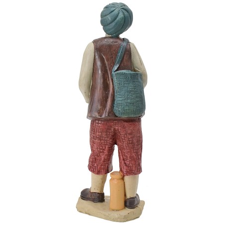 Zampognaro palestino en resina de 20 cm Mondo Presepi