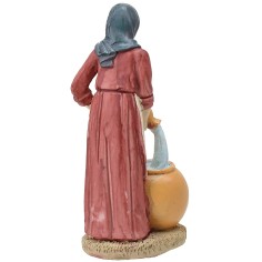 Donna con anfore in resina cm 20 2