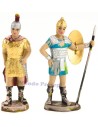 Set 2 soldiers 8 cm with spear and sword