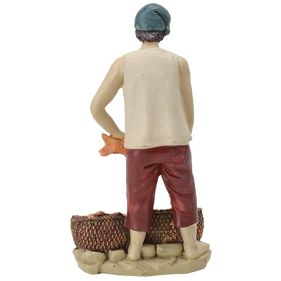 Pescivendolo in resina cm 20 Mondo Presepi
