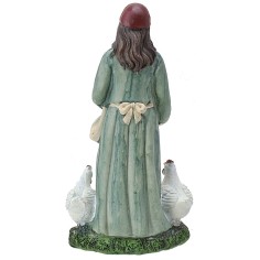 Contadina con galline of in resina cm 20 2