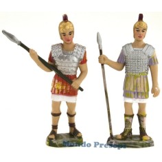 Set 2 soldati cm 8 con lancia Mondo Presepi