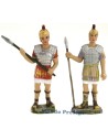 Conjunto de 2 soldados de 8 cm con lanza