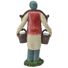 Aguador de resina de 20 cm Mondo Presepi 2