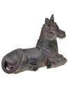 Asino seduto in resina per statue da 40 cm Mondo Presepi